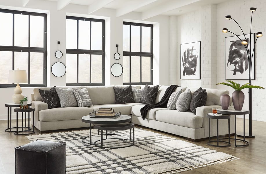 Ashley Living Room Sectional 58605-66-77-67