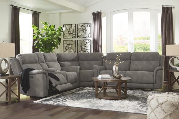 Ashley Living Room Power Reclining Sectional 59301-47-77-18