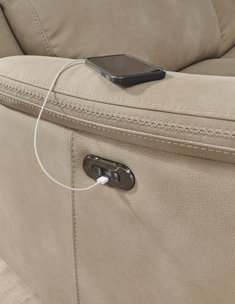 Ashley Living Room 4 Piece Power Reclining Adjustable Headrest Living Room Set 59302-47-77-18-13