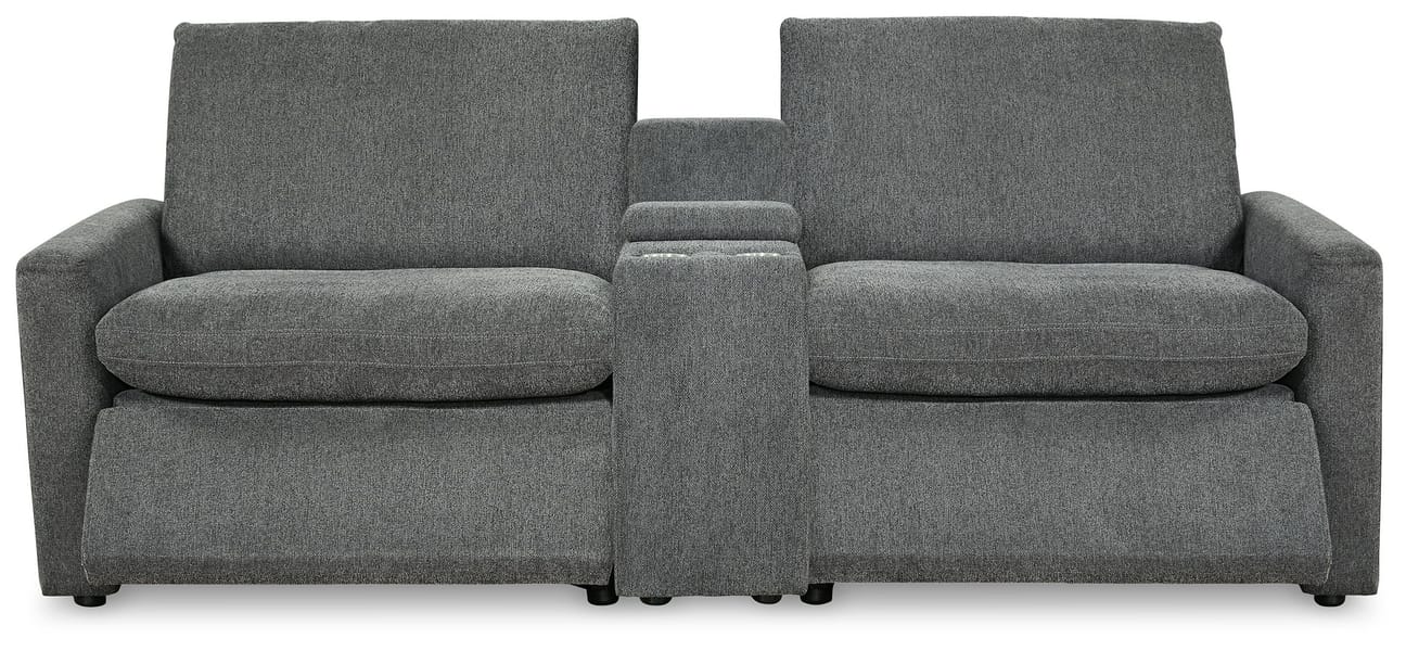 Ashley Living Room Left Arm Facing Recliner With Console 3 Pc Power Sectional 60508-58-57-62