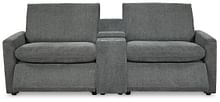 Ashley Living Room Left Arm Facing Recliner With Console 3 Pc Power Sectional 60508-58-57-62