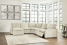 Ashley Living Room Left Arm Facing Corner Chaise 6 Piece Power Sectional 60509-16-46-77-31-57-62