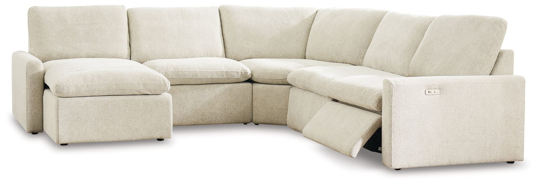 Ashley Living Room Left Arm Facing Corner Chaise 5 Pc Power Sectional 60509-16-46-77-31-62