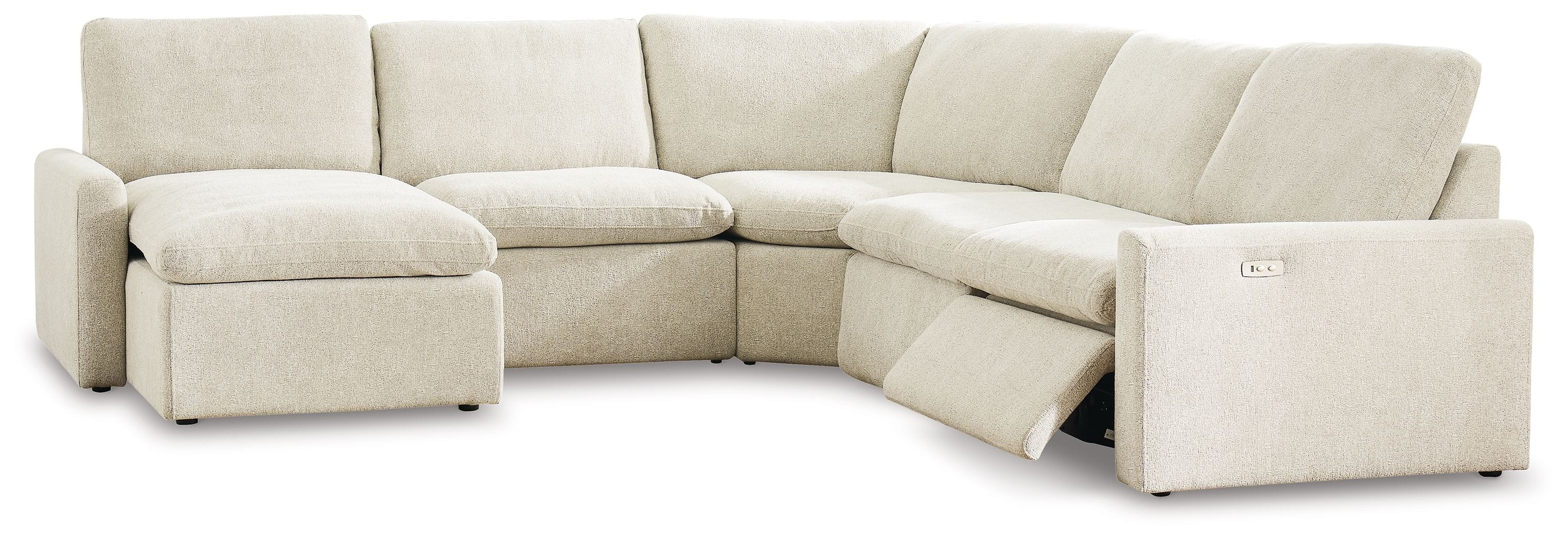 Ashley Living Room Left Arm Facing Corner Chaise 5 Pc Power Sectional 60509-16-46-77-31-62