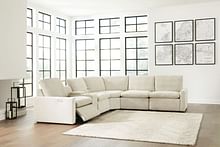 Ashley Living Room Left Arm Facing Recliner 6 Pc Power Sectional 60509-58-57-31-77-46-62