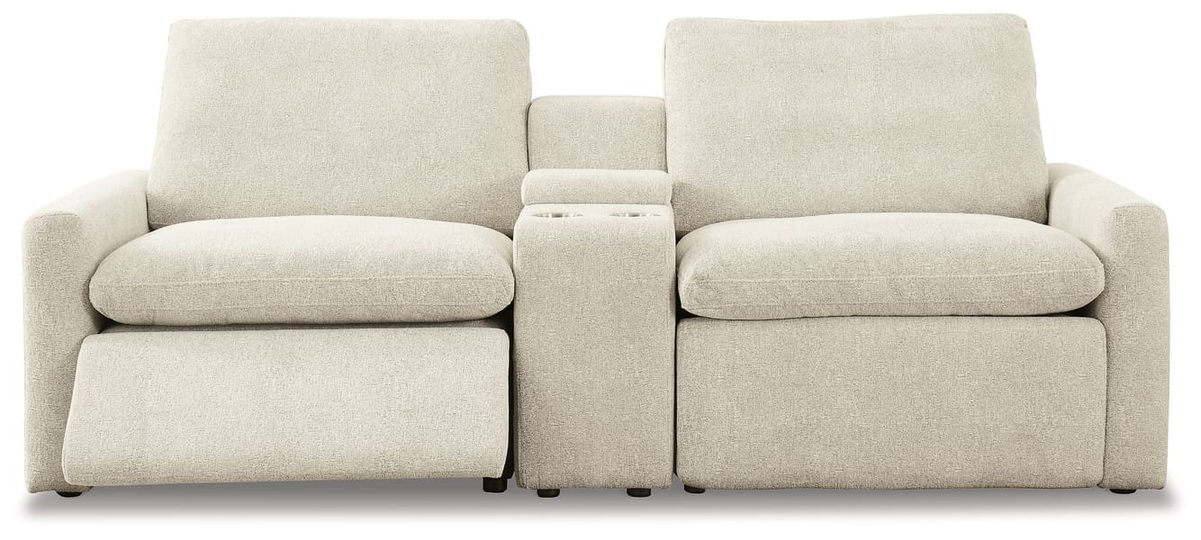 Ashley Living Room Left Arm Facing Recliner With Console 3 Pc Power Sectional 60509-58-57-62