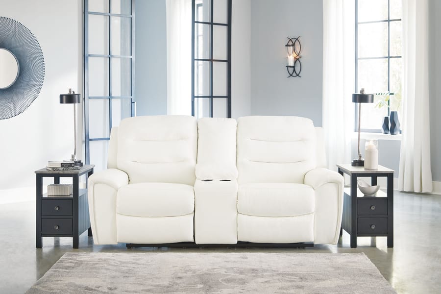 Ashley Living Room 2 Piece Power Reclining Sofa and Loveseat 61104-15-18