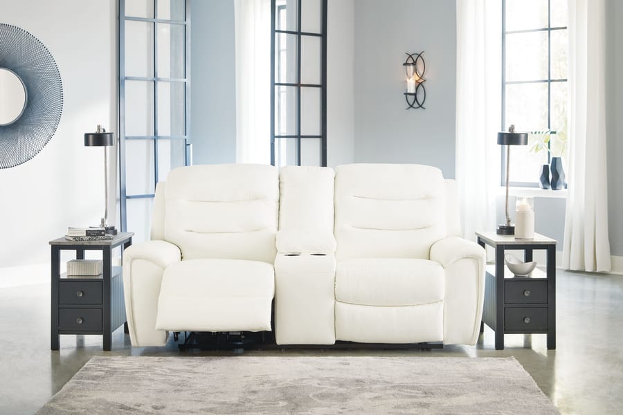 Ashley Living Room 2 Piece Power Reclining Sofa and Loveseat 61104-15-18