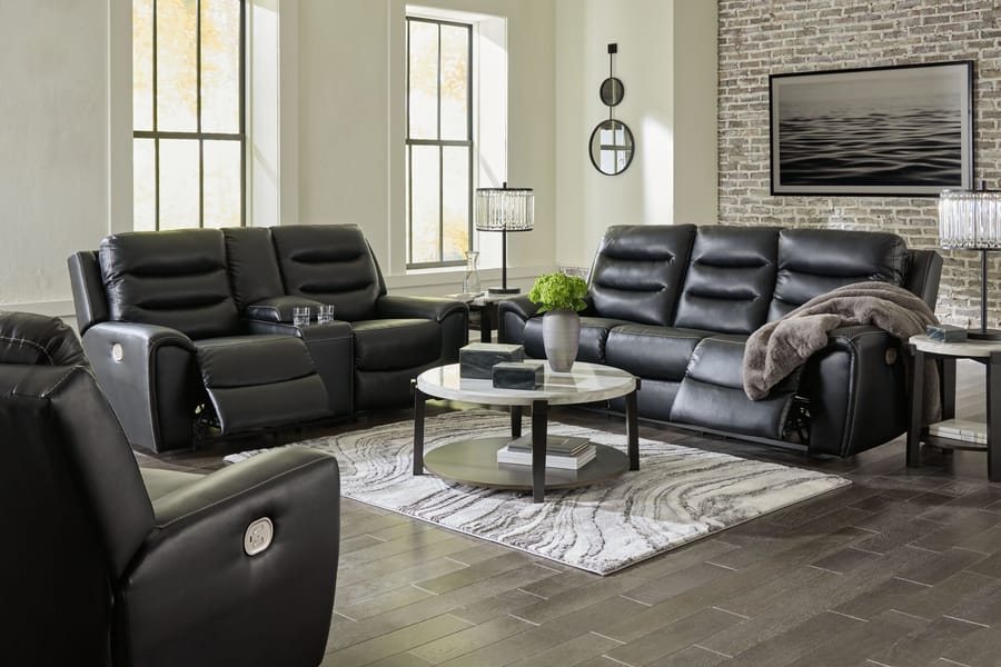 Ashley Living Room 3 Piece Power Reclining Living Room Set 61105-18-15-13