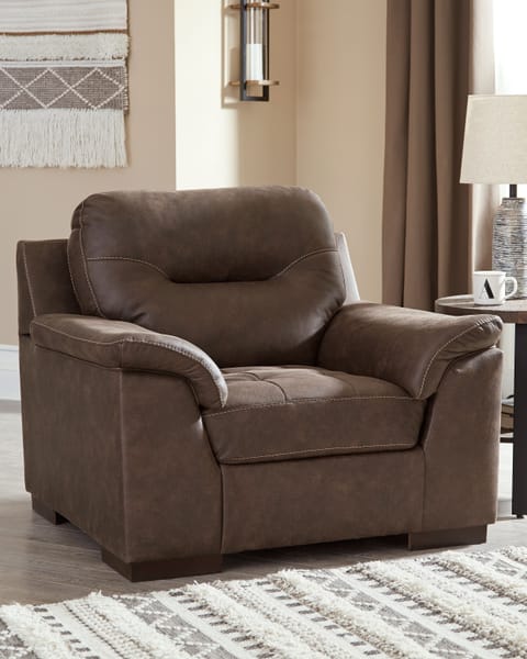 Ashley Living Room Chair with Ottoman 62002-20-14