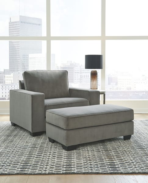 Ashley Living Room Chair And A Half and Ottoman 67703-23-14