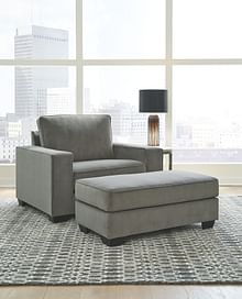 Ashley Living Room Chair And A Half and Ottoman 67703-23-14