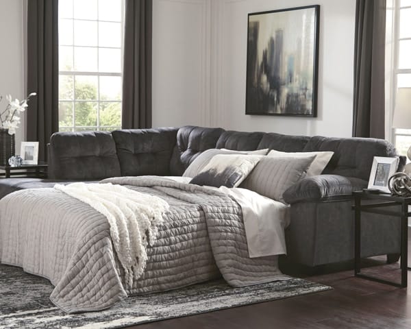 Ashley Living Room Sleeper Sectional with Chaise 70509-16-70