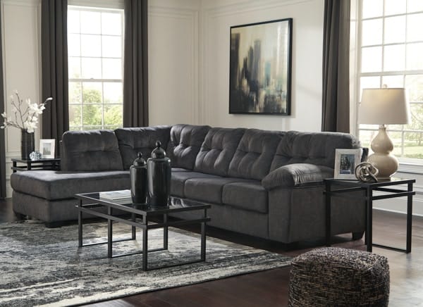 Ashley Living Room Sleeper Sectional with Chaise 70509-16-70