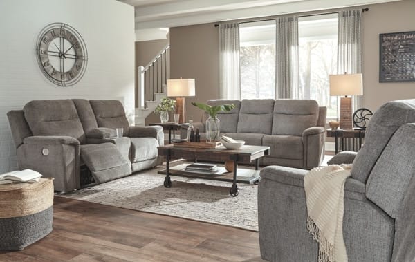 Ashley Living Room 3 Piece Power Reclining Living Room Set 73205-15-18-13
