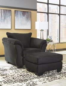 Ashley Living Room Chair with Ottoman 75008-20-14