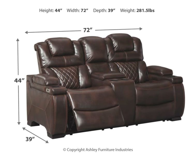 Ashley Living Room Pwr Rec Loveseat/Con/Adj Hdrst 7540718