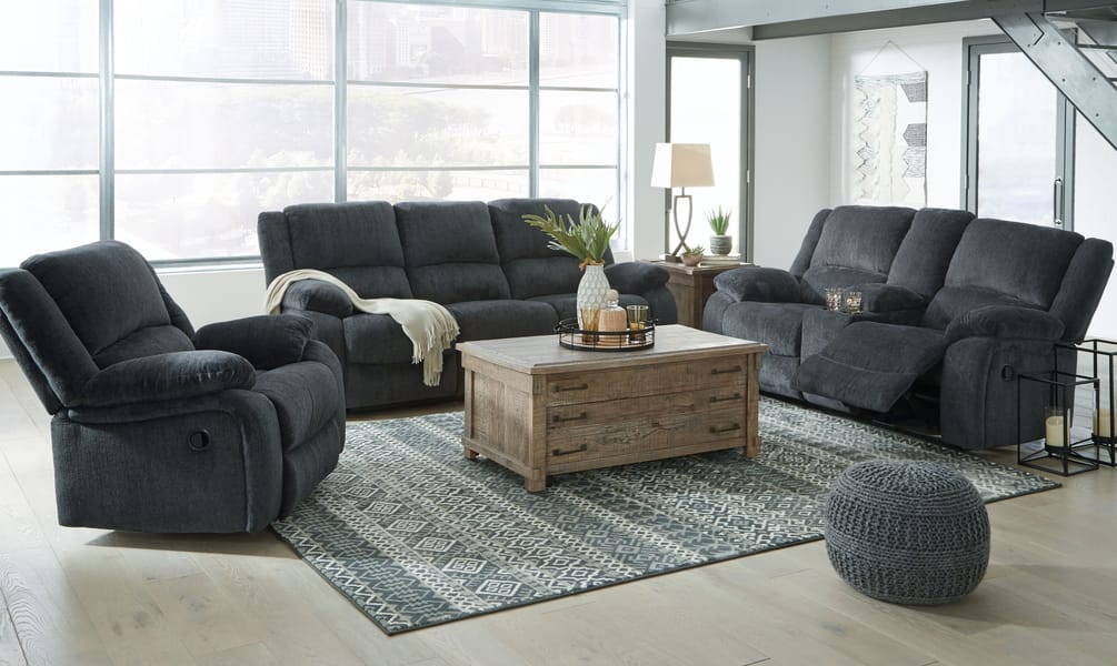 Ashley Living Room 3 Piece Reclining Living Room Set 76504-88-94-25