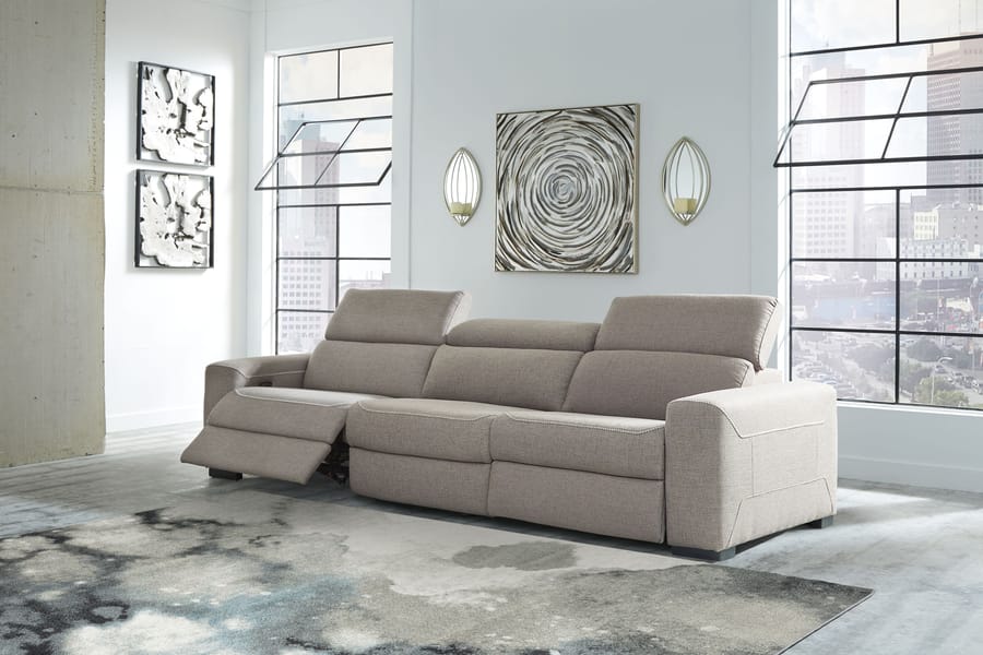 Ashley Living Room Power Reclining Sofa 3 Pc Sectional 77005-58-46-62