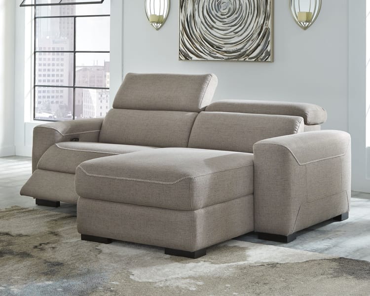 Ashley Living Room Left Arm Facing Power Recliner 2 Pc Sectional 77005-58-97