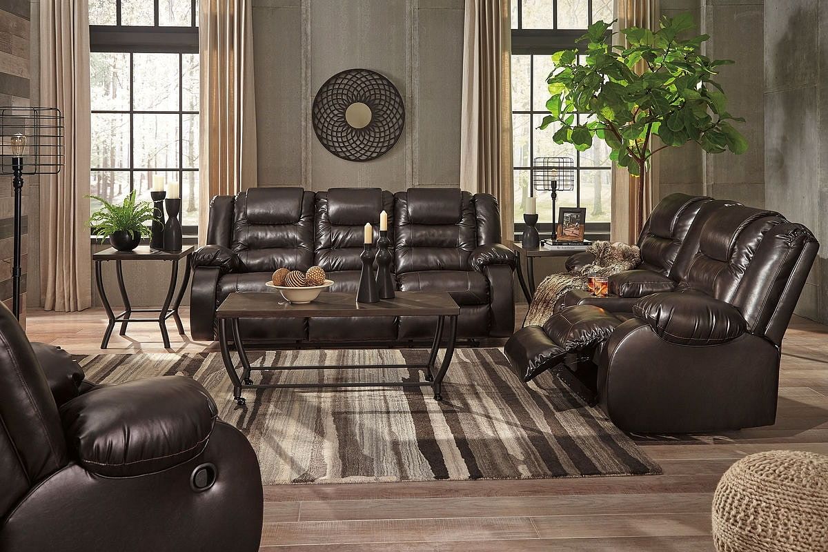 Ashley Living Room 3 Piece Reclining Living Room Set 79307-88-94-25