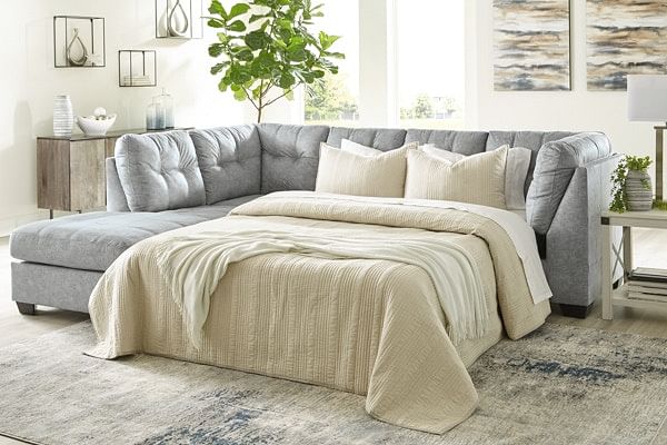 Ashley Living Room Sleeper Sectional with Chaise 80804-16-83