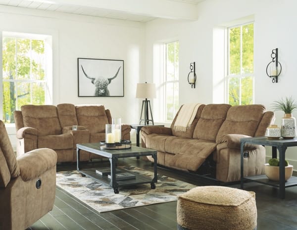 Ashley Living Room 3 Piece Reclining Living Room Set 82304-89-94-25