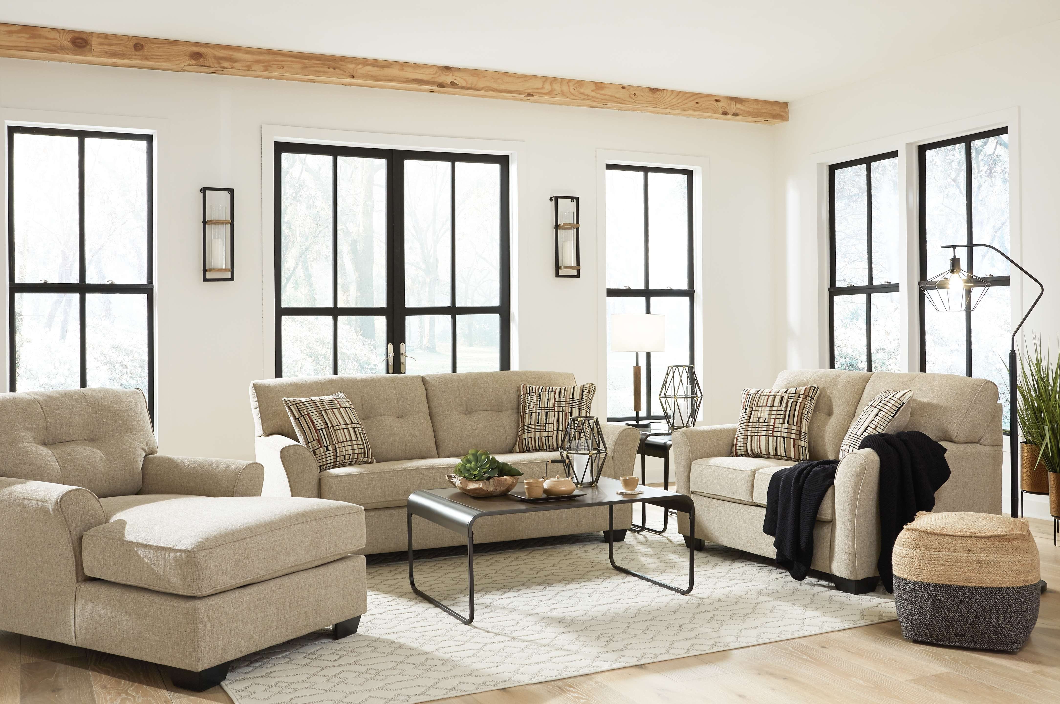 Ashley Living Room 3 Piece Living Room Set 83004-38-35-15