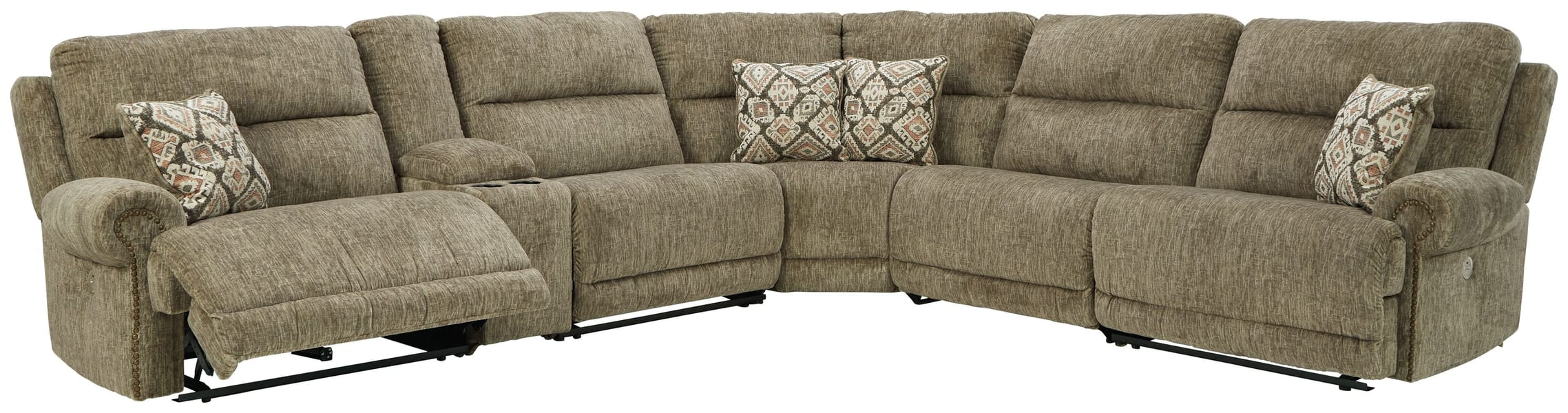 Ashley Living Room Power Reclining Sectional 85407-58-57-46-2-77-62
