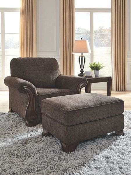 Ashley Living Room Chair with Ottoman 85506-20-14
