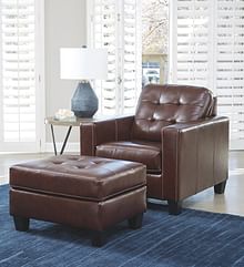 Ashley Living Room Chair with Ottoman 87504-20-14