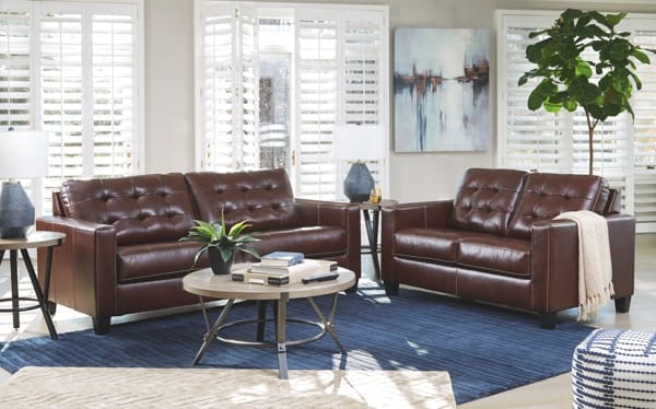 Ashley Living Room 2 Piece Reclining Living Room Set 87504-38-35
