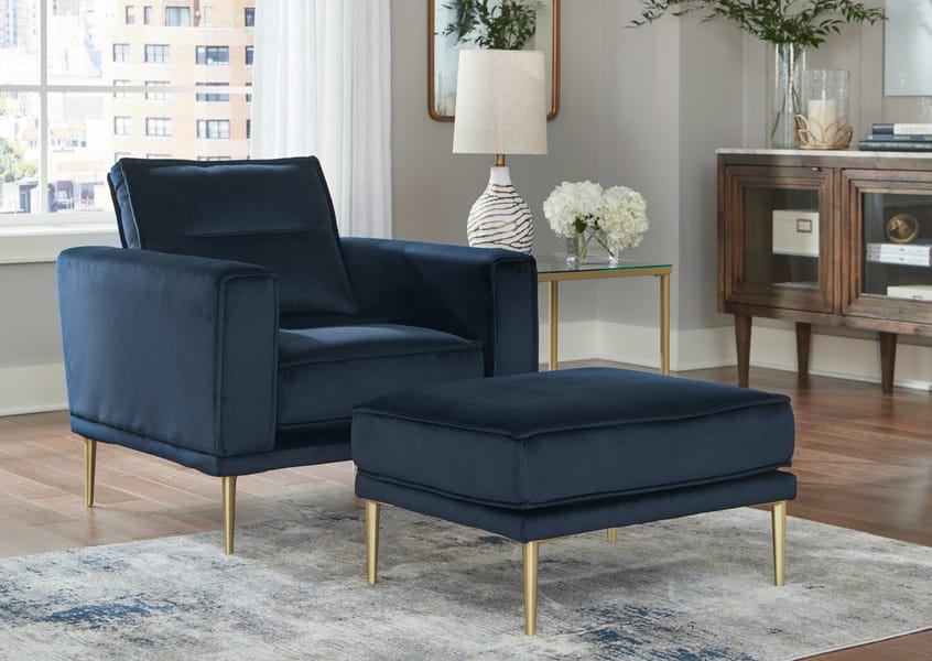 Ashley Living Room Chair with Ottoman 89008-20-14