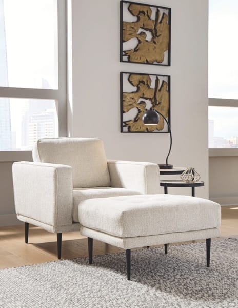 Ashley Living Room Chair with Ottoman 90804-20-14
