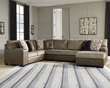 Ashley Living Room Sectional with Chaise 91302-66-34-17