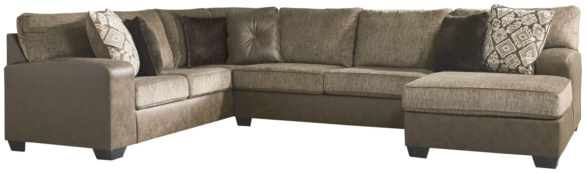 Ashley Living Room Sectional with Chaise 91302-66-34-17