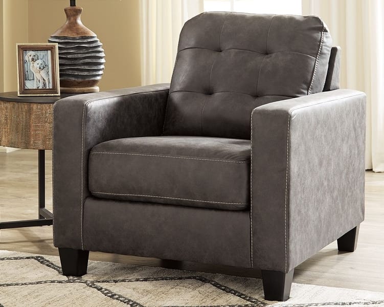 Ashley Living Room Chair with Ottoman 91501-20-14