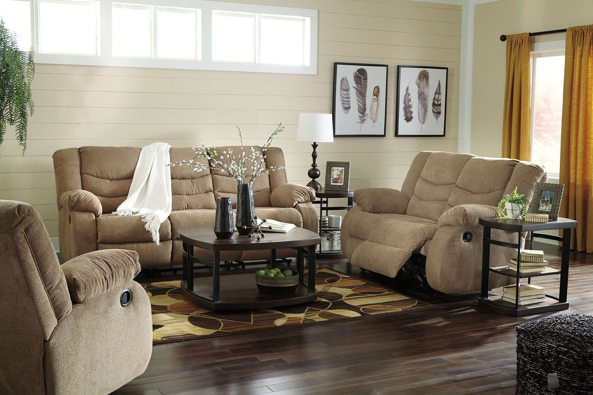 Ashley Living Room 3 Piece Reclining Living Room Set 98604-88-86-25