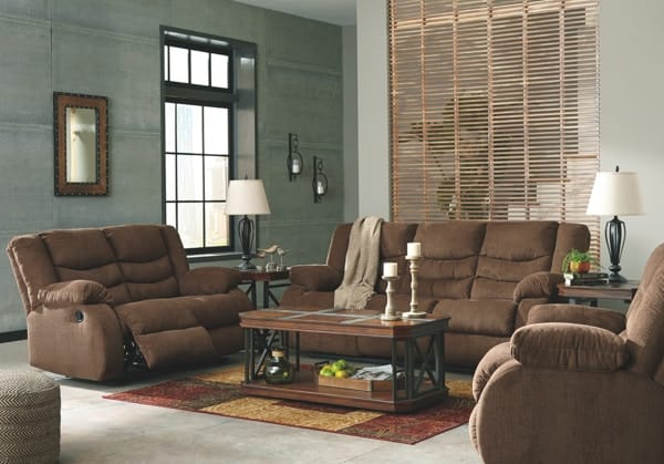 Ashley Living Room 3 Piece Reclining Living Room Set 98605-88-86-25