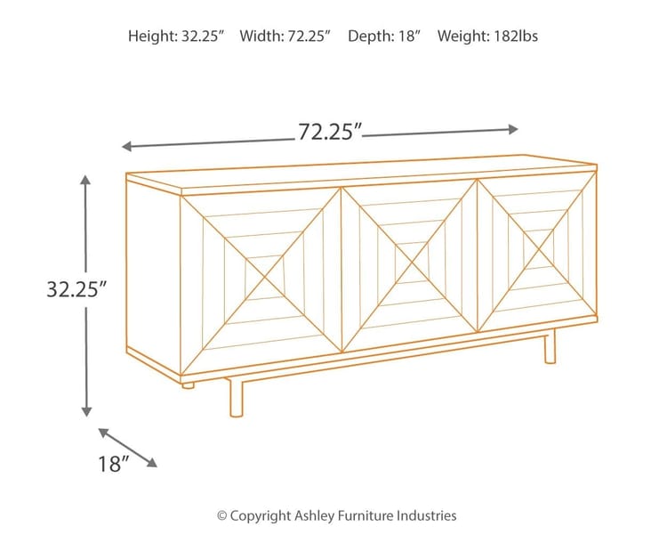 Ashley Living Room Accent Cabinet A4000032