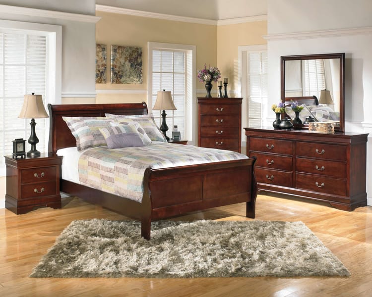 Ashley Bedroom 5 Piece Full Sleigh Bed Set B376-31-36-55-86-92