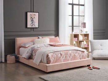 Ashley Bedroom Twin Upholstered Bed with Roll Slats B050-171