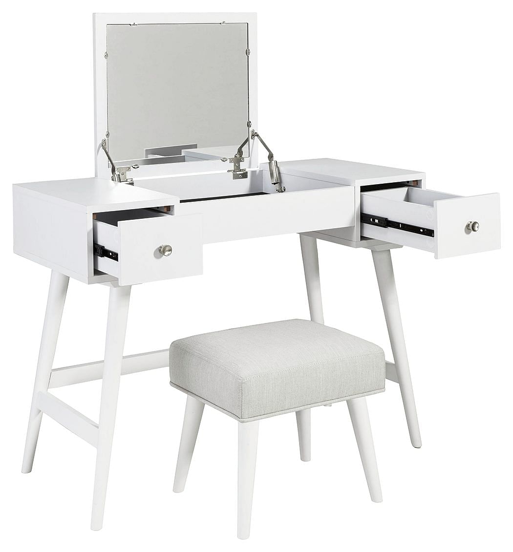 Ashley Bedroom Vanity with Upholstered Stool B060-...