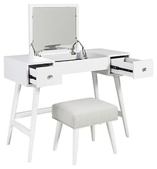 Ashley Bedroom Vanity with Upholstered Stool B060-122