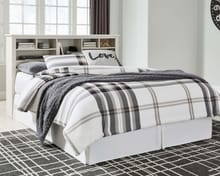 Ashley Bedroom King Bookcase Headboard with Bolt on Bed Frame B067-69-B100-66