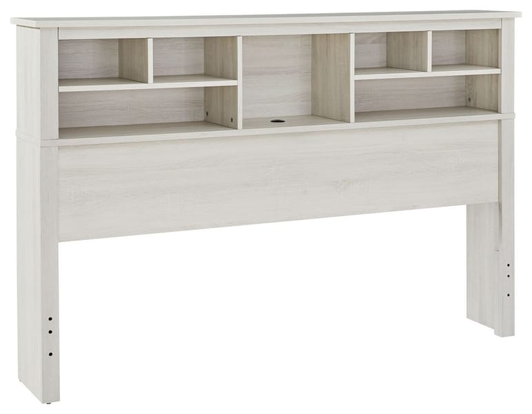 Ashley Bedroom King Bookcase Headboard with Bolt on Bed Frame B067-69-B100-66