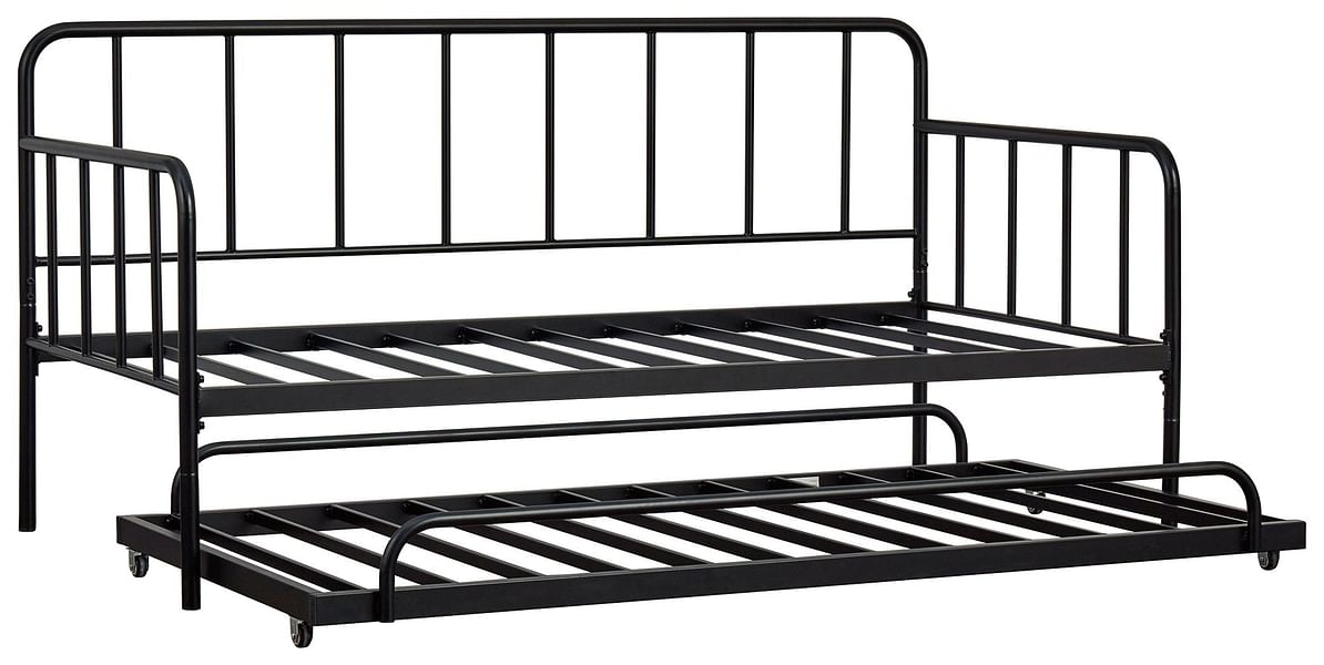 Ashley Bedroom Twin Metal Day Bed with Trundle B076-180-160
