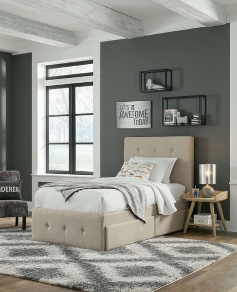 Ashley Bedroom Twin Upholstered Storage Bed B092-53-50