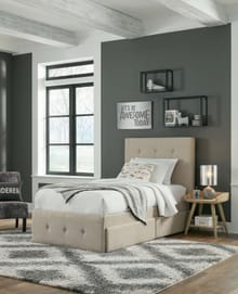 Ashley Bedroom Twin Upholstered Storage Bed B092-53-50