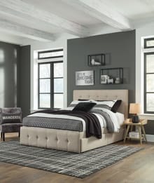 Ashley Bedroom Full Upholstered Storage Bed B092-87-50
